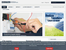 Tablet Screenshot of industrialsystemsrl.it